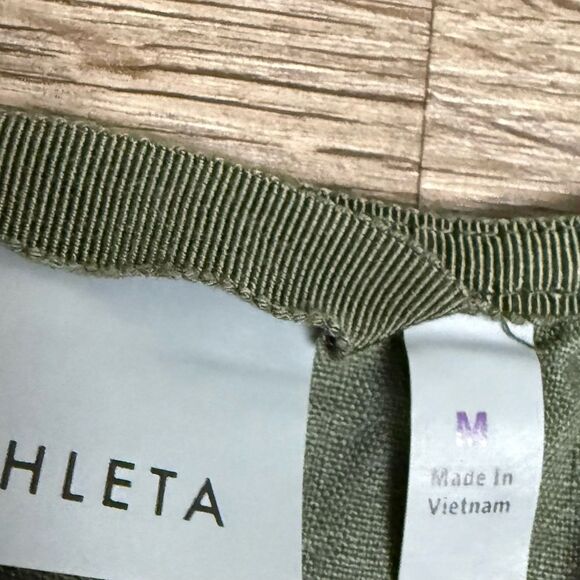 Athleta Olive Green Linen Vest - Picture 6 of 12